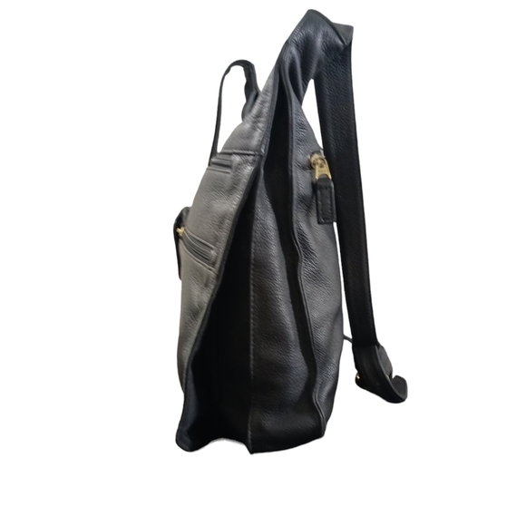 JP OERSE & Cie Black Leather Messenger Shoulder Bag - Picture 3 of 10